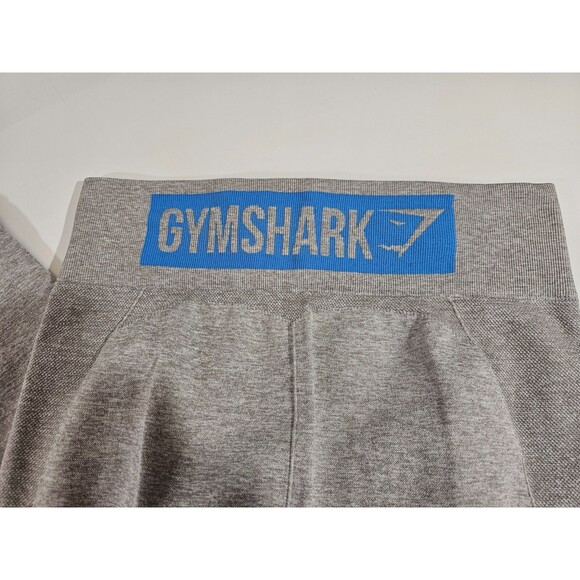 ALK Small‎ Gymshark Gray High Rise Stretchy Heather Gray Yoga Pants Leggings EUC - Picture 2 of 3
